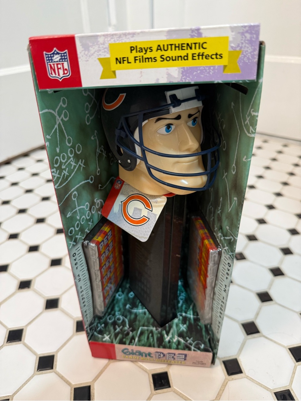NFL Chicago Bears Helmet Candy Dispenser - Navy Blue & Orange